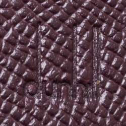 Pre Owned Dunhill Burgundy Leather Card Holder