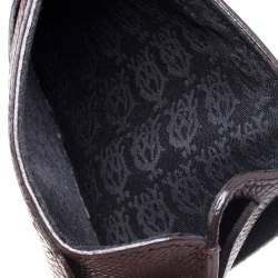 Pre Owned Dunhill Burgundy Leather Card Holder