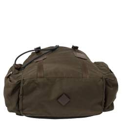 Dunhill Military Green Nylon Large Guardsman Backpack