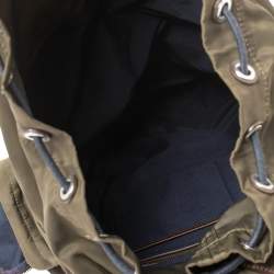 Dunhill Military Green Nylon Large Guardsman Backpack