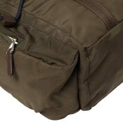 Dunhill Military Green Nylon Large Guardsman Backpack