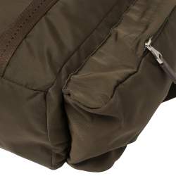 Dunhill Military Green Nylon Large Guardsman Backpack