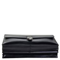 Dunhill Black Leather Confidential Briefcase