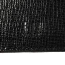 Pre Owned Dunhill Black Leather Bourdon Bifold Wallet