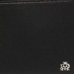 Pre Owned Dunhill Black Leather Bourdon Bifold Wallet