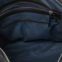 Dunhill Black Leather Zip Briefcase 