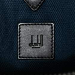 Dunhill Black Leather Zip Briefcase 