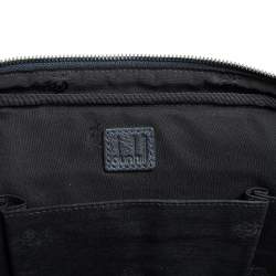 Dunhill Navy Blue Fabric and Leather Trim Briefcase 