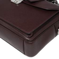 Dunhill Burgundy Leather Briefcase 