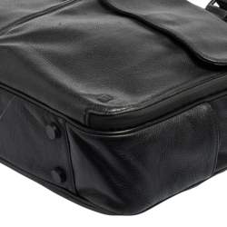 Dunhill Black Leather Laptop Briefcase