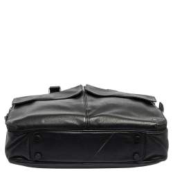 Dunhill Black Leather Laptop Briefcase