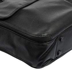 Dunhill Black Leather Laptop Briefcase