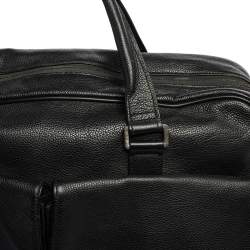 Dunhill Black Leather Laptop Briefcase