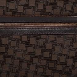 Dunhill Brown Canvas and Leather Messenger Bag