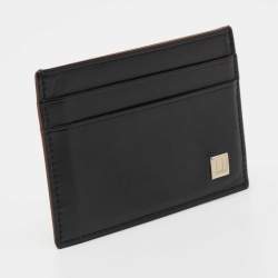 Dunhill Black/Brown Leather Card Holder