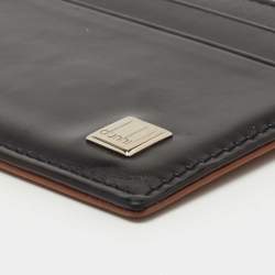 Dunhill Black/Brown Leather Card Holder