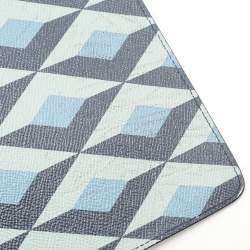 Dunhill Multicolor Cadogan Print Leather Small Zip Folio Clutch
