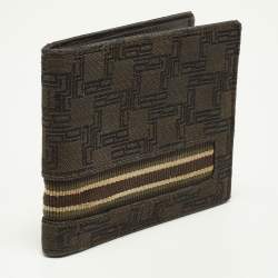 Dunhill Brown Monogram Canvas Bifold Wallet 