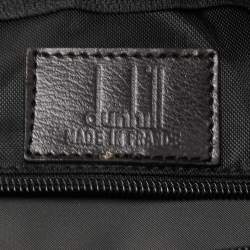 Dunhill Black Nylon Zip Shopper Tote