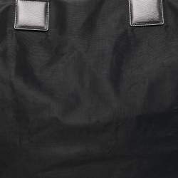 Dunhill Black Nylon Zip Shopper Tote
