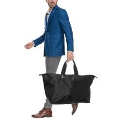 Dunhill Black Nylon Zip Shopper Tote