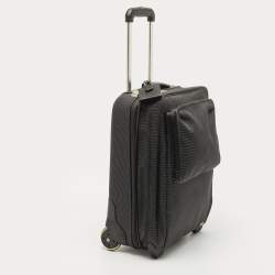 Dunhill Dark Grey Canvas 2 Wheeled Cabin Luggage