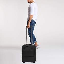Dunhill Dark Grey Canvas 2 Wheeled Cabin Luggage