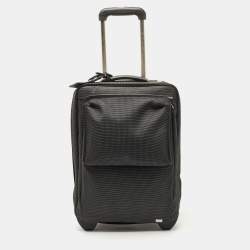 Dunhill Dark Grey Canvas 2 Wheeled Cabin Luggage