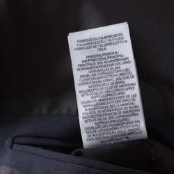 Dunhill Charcoal Grey Wool & Silk Blend Double Breasted Blazer L