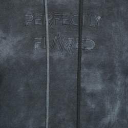 مملوكة مسبقًا D`yavol X Navy Blue Perfectly Flawed Embroidery Cotton Blend Hooded Sweatshirt S