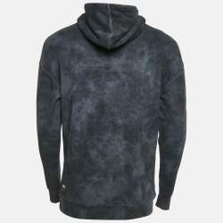 مملوكة مسبقًا D`yavol X Navy Blue Perfectly Flawed Embroidery Cotton Blend Hooded Sweatshirt S