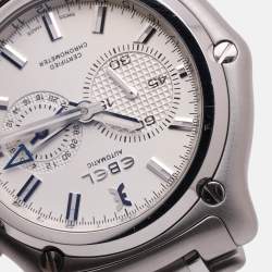 Pre Owned Ebel Silver Stainless Steel 9240L70.6360 Automatic 1911 BTR Mens Wristwatch 46.5mm