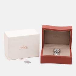 Pre Owned Ebel Silver Stainless Steel 9240L70.6360 Automatic 1911 BTR Mens Wristwatch 46.5mm