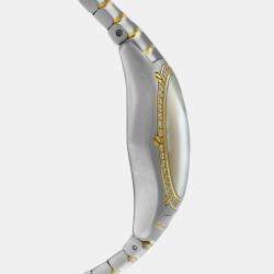 Pre Owned Ebel Classic Wave E1187F44 Quartz Diamond 18K Yellow Gold Stainless Steel Men's Wristwatch 38 mm