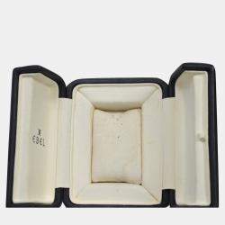 Pre Owned Ebel Classic Wave E1187F44 Quartz Diamond 18K Yellow Gold Stainless Steel Men's Wristwatch 38 mm