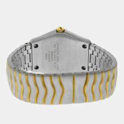Pre Owned Ebel Classic Wave E1187F44 Quartz Diamond 18K Yellow Gold Stainless Steel Men's Wristwatch 38 mm
