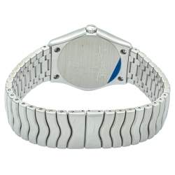 Ebel Silver Stainless Steel Classic Wave Automatic 9120F41 Men's Wristwatch 37mm