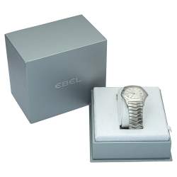 Ebel Silver Stainless Steel Classic Wave Automatic 9120F41 Men's Wristwatch 37mm