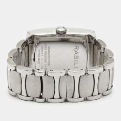 Pre Owned Ebel Silver Stainless Steel Brasilia 9120M41/62500 Men's Wristwatch 33 mm 
