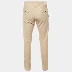 مملوكة مسبقًا Eleventy Beige Cotton Blend Trousers L 