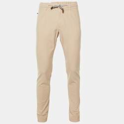 مملوكة مسبقًا Eleventy Beige Cotton Blend Trousers L 