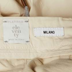 مملوكة مسبقًا Eleventy Beige Cotton Drawstring Trousers L