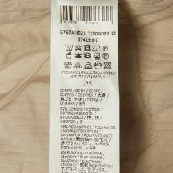 Pre Owned بنطلون إليفنتي مزيج قطن بيج برباط مقاس كبير