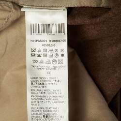 Pre Owned بنطلو ن إليفنتي صوف بني مقاس كبير