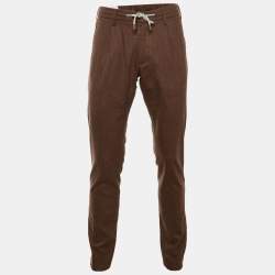 مملوكة مسبقًا Eleventy Brown Wool Trousers L
