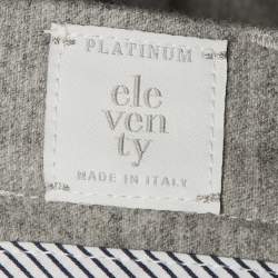 Pre Owned Eleventy Grey Wool Jogger Pants M