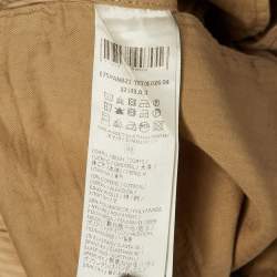 مملوكة مسبقًا Eleventy Beige Striped Cotton Blend Trousers L