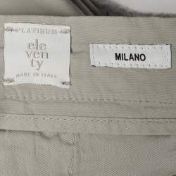 مملوكة مسبقًا بنطلون إليفنتي قطن رمادي برباط مقاس كبير