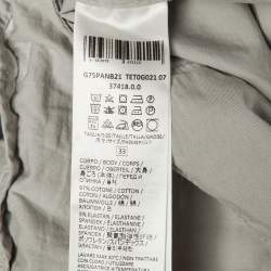 مملوكة مسبقًا بنطلون إليفنتي قطن رمادي برباط مقاس كبير