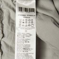 مملوكة مسبقًا بنطلون إليفنتي قطن رمادي برباط مقاس كبير